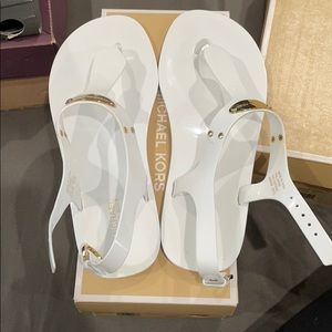 Michael Kors- White Jelly Sandals